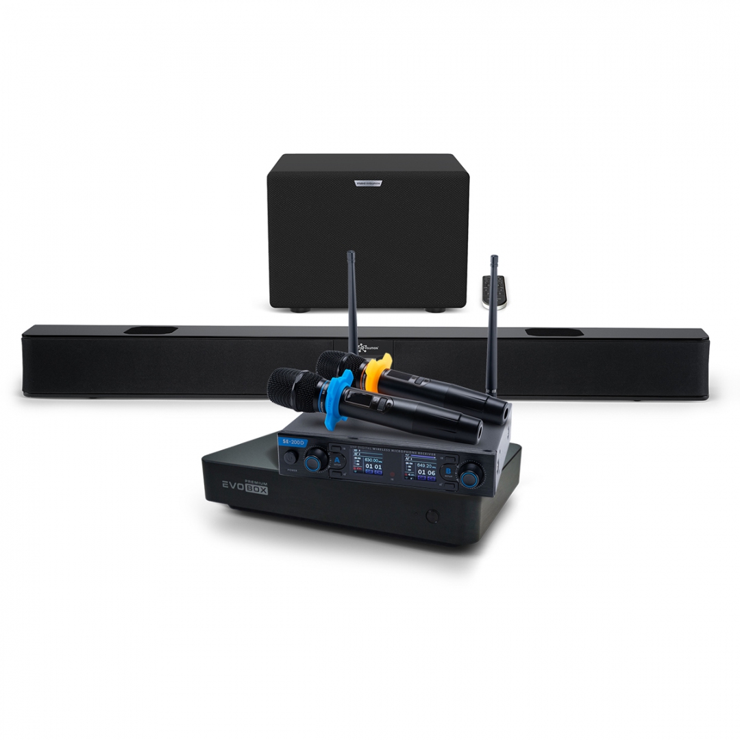 Hi-End караоке-система EVOBOX Premium + EvoSoundBar (саундбар с караоке) в Анжеро-Судженске