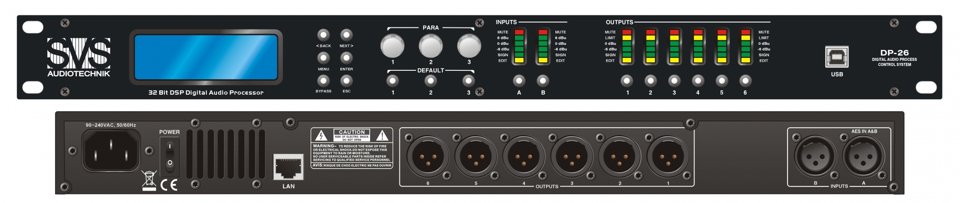 SVS Audiotechnik DP-26 Цифровой процессор: 2 входа 6 выходов в Анжеро-Судженске