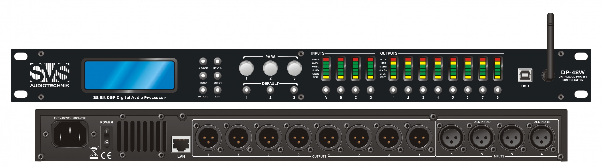 SVS Audiotechnik DP-48W Цифровой процессор: 4 входа 8 выходов в Анжеро-Судженске