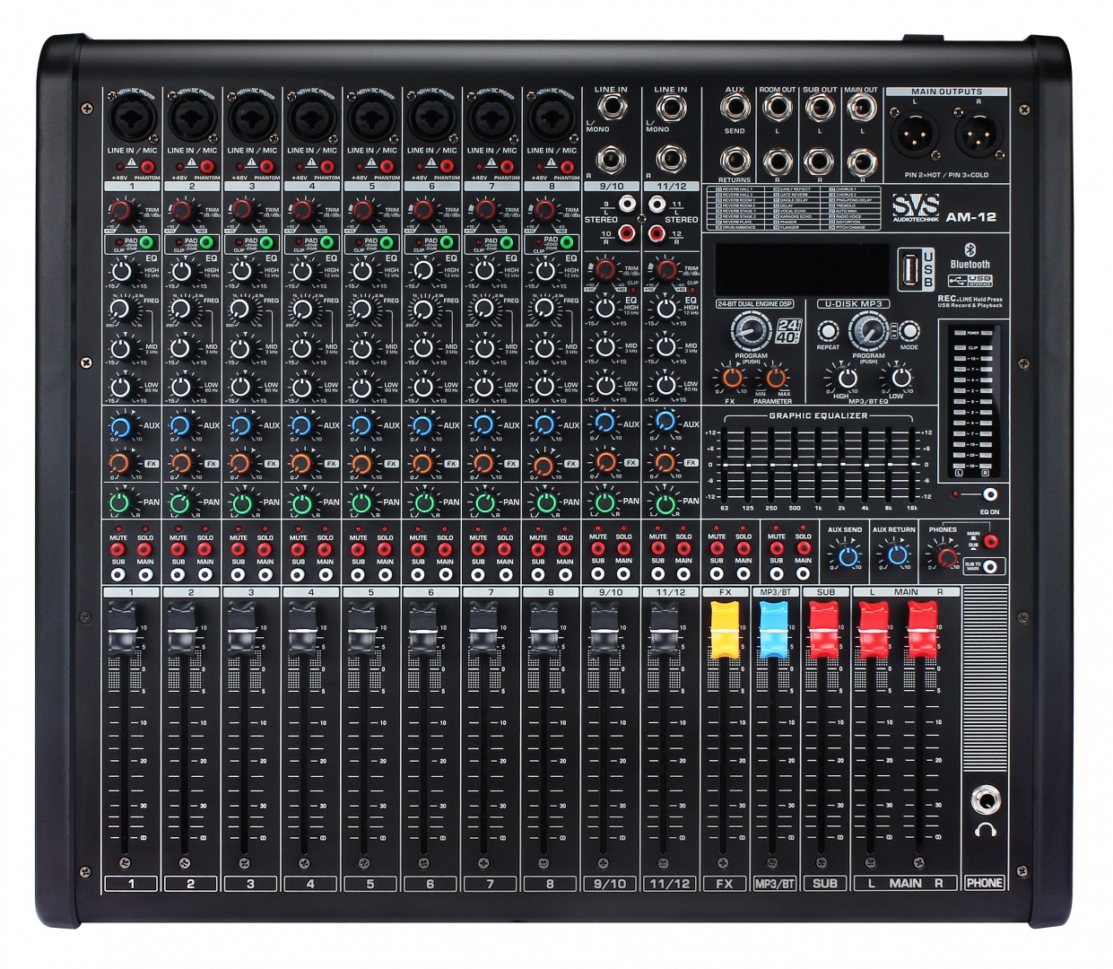 SVS Audiotechnik mixers AM-12 Микшерный пульт аналоговый, 12-канальный в Анжеро-Судженске