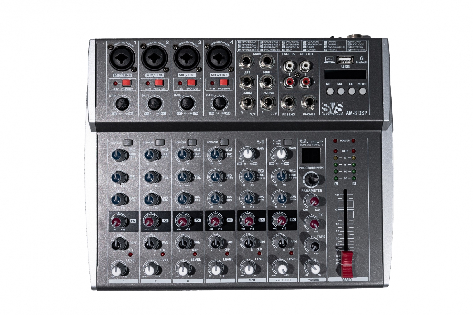 SVS Audiotechnik mixers AM-8 DSP Микшерный пульт аналоговый, 8-канальный в Анжеро-Судженске